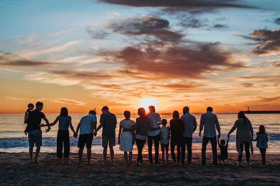 Familia reunida para representar los servicios de derecho de familia